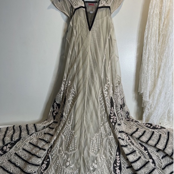 Free People Ethereal Lace Vintage Embroidered Maxi Dress - RARE!   Moved to EBAY - Picture 8 of 8